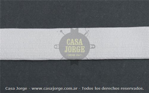 ELASTICOS CORDON DE ORO COLOR BLANCO DE 35 MM POR 10 METROS